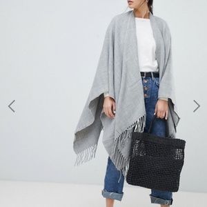 ASOS Design Cape in Grey